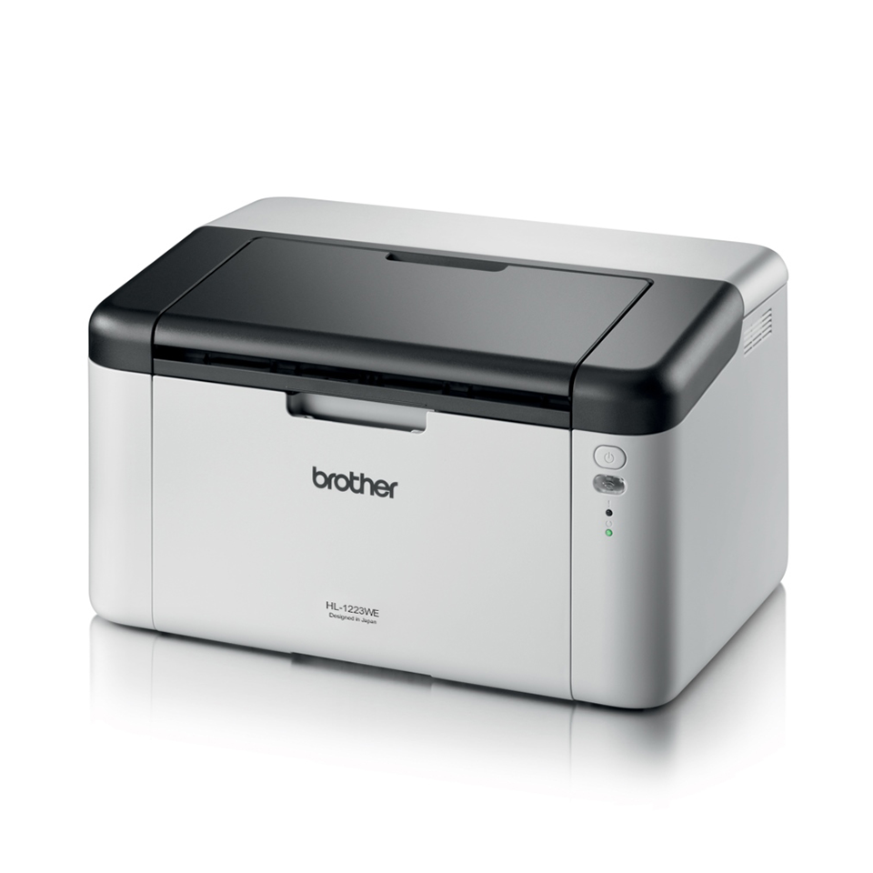 HL1223WE mono laser printer facing left