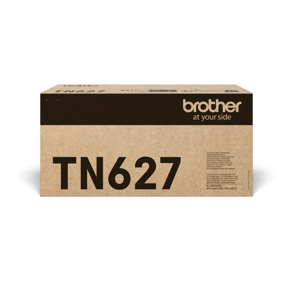 <p>Brother TN627BK black toner cartridge carton</p>