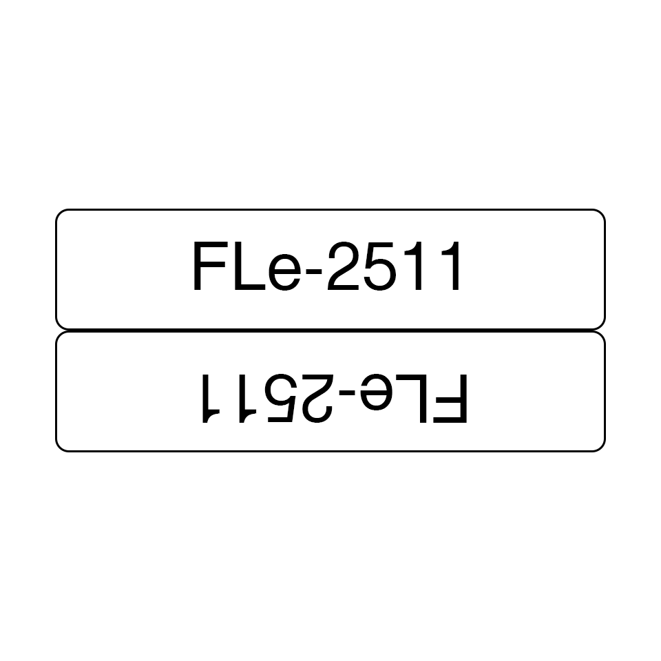 FLe-2511 die-cut Brother P-touch Tape