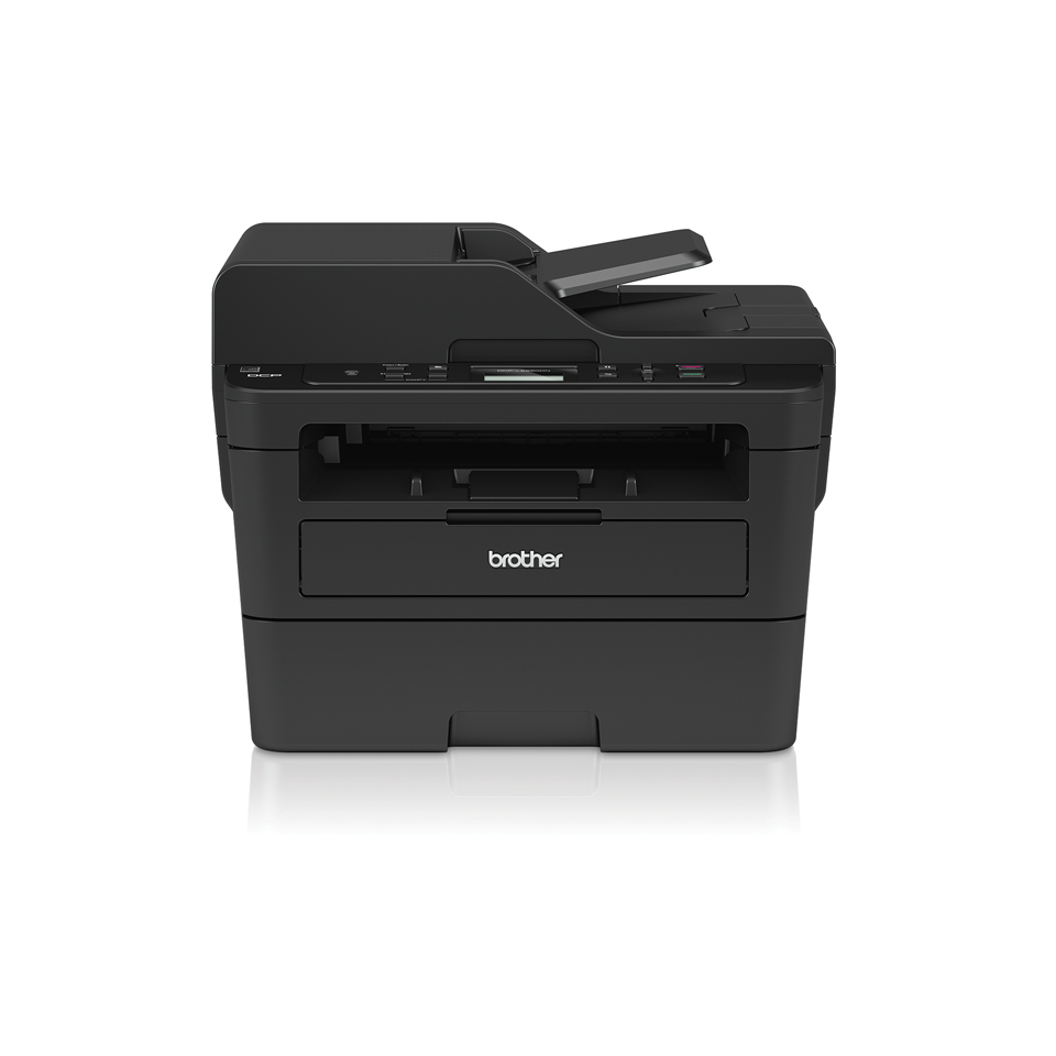 Brother DCP-L252DN 3-in-1 mono laser printer facing forward