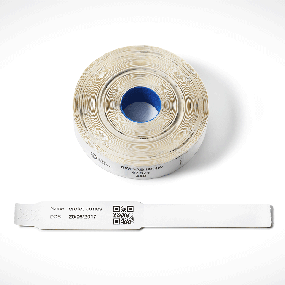 <p>Infant healthcare wristband for patient identification </p>