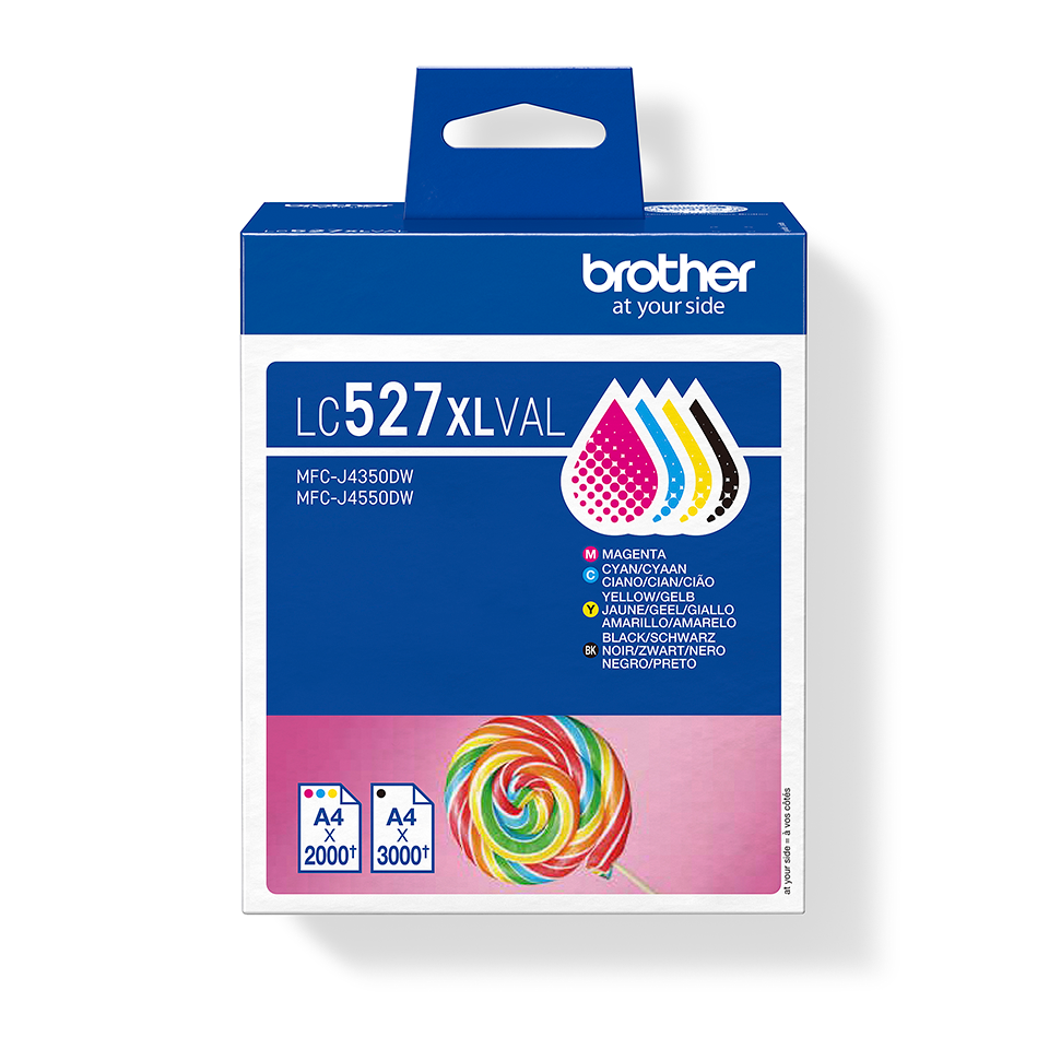 <p>LC527 High yield inkjet colour cartridge value pack carton</p>