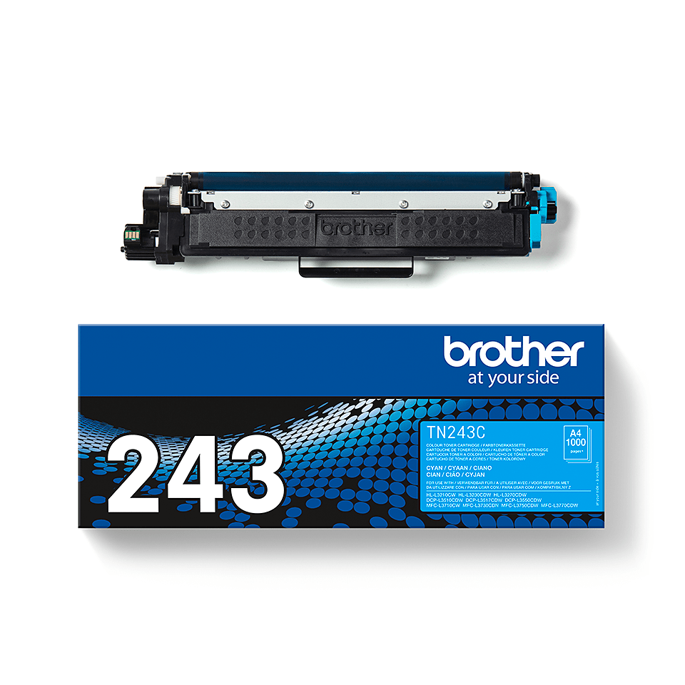 TN-243C Brother genuine toner cartridge and pack image