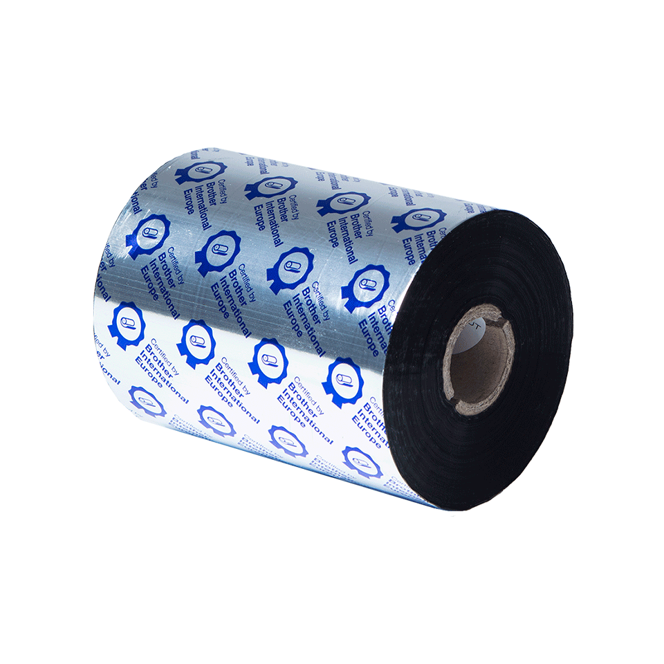 BRP1D600110 600m ribbon supply for TJ printers with transparent background - right