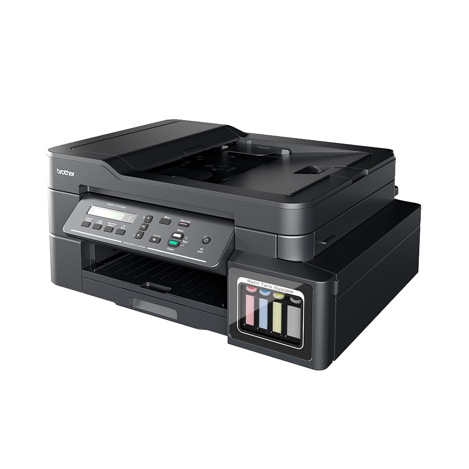 Black inkjet printer with refillable ink tanks DCP-T710W