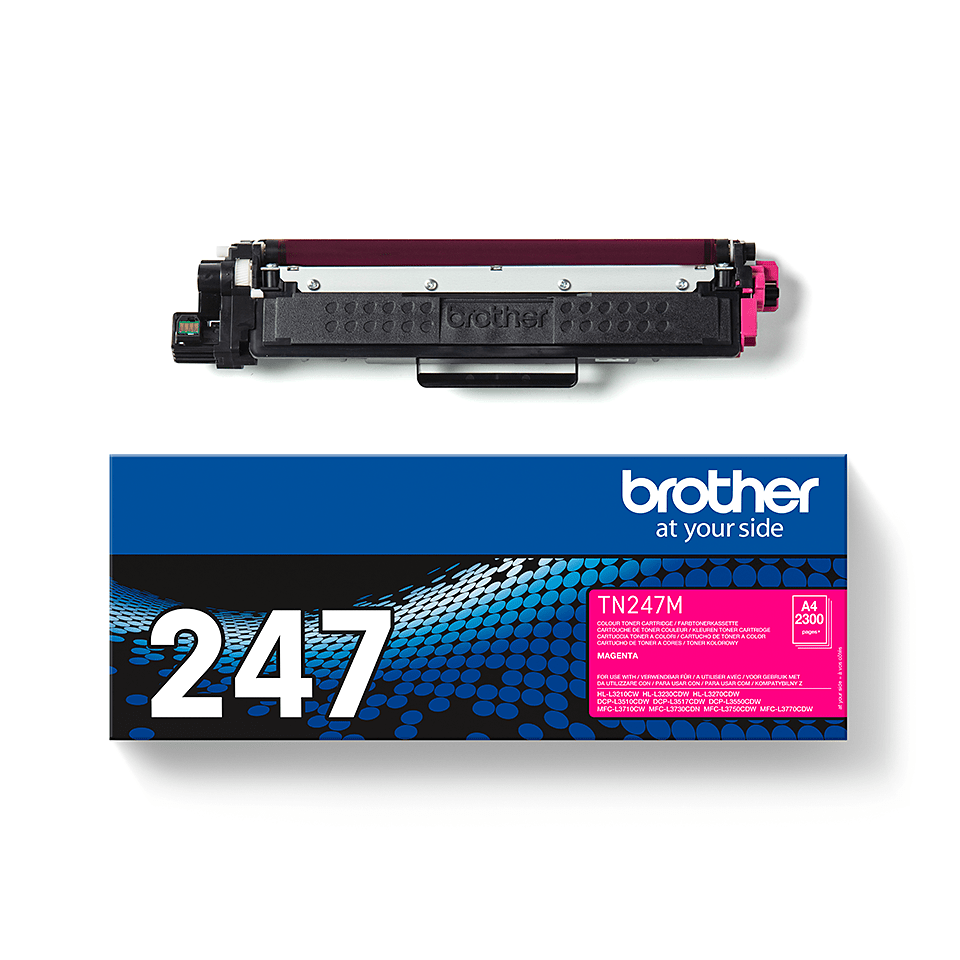 TN247M Brother genuine toner cartridge and pack image