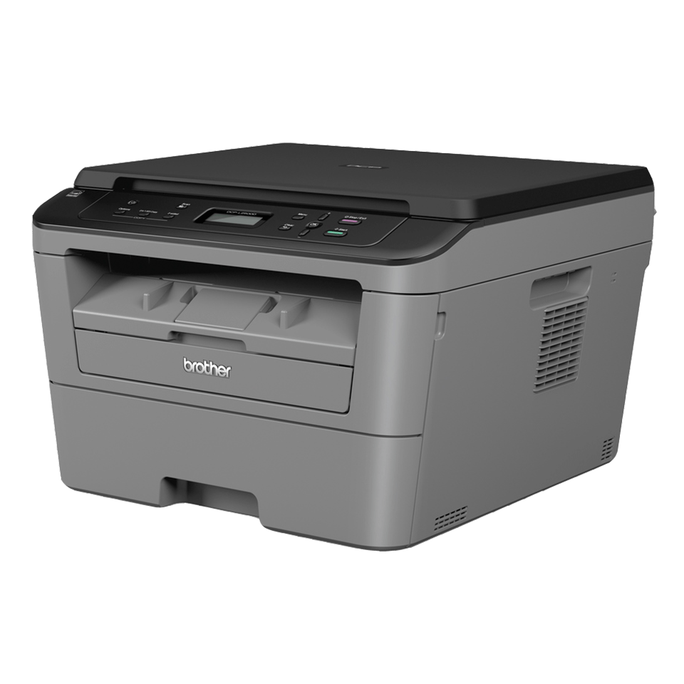 Brother DCP-L2500D all-in-one mono laser printer left 3/4 view