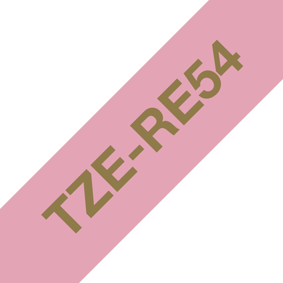 TZe-RE54 24mm gold on pink TZe ribbon