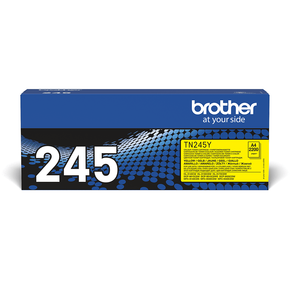 TN245Y Brother genuine toner cartridge pack front image