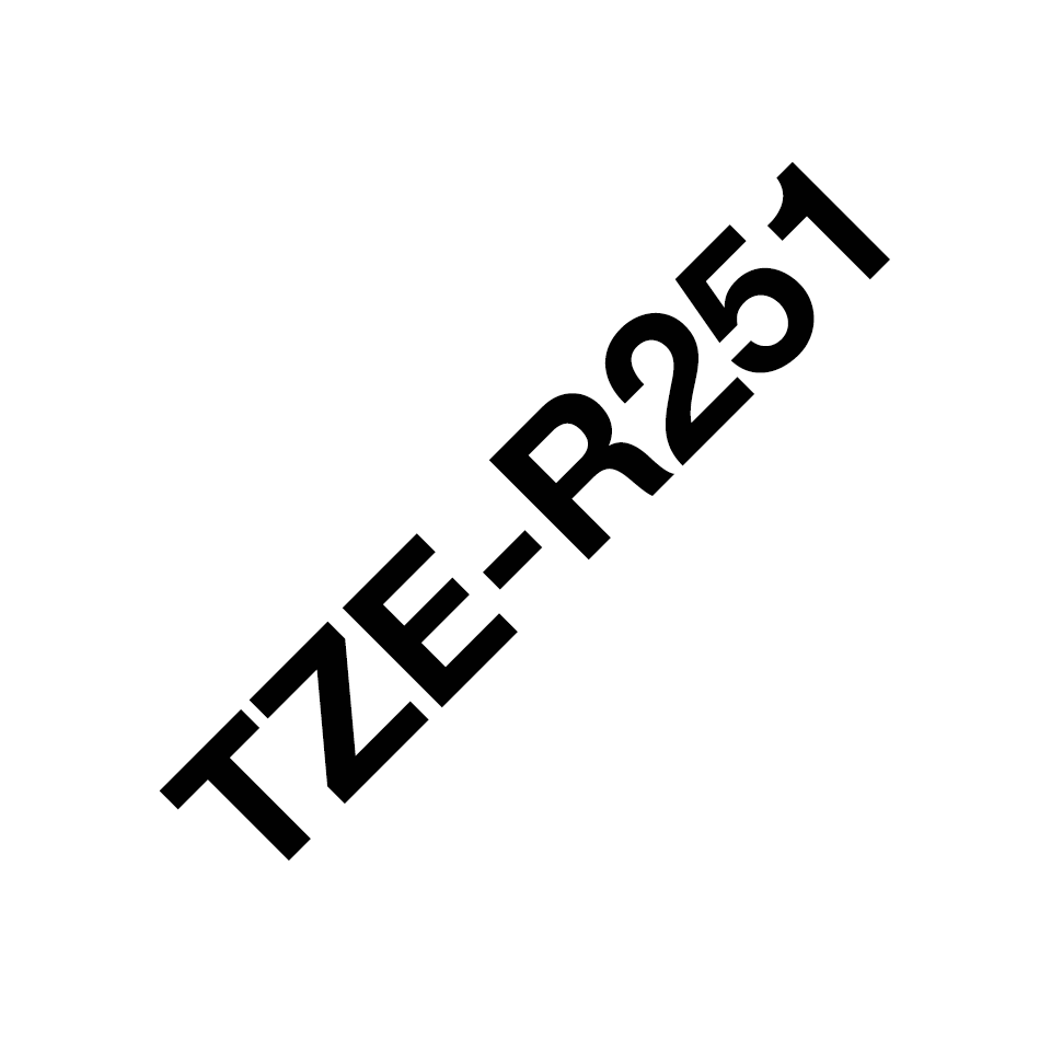 TZe-R251 24mm black on white TZe ribbon