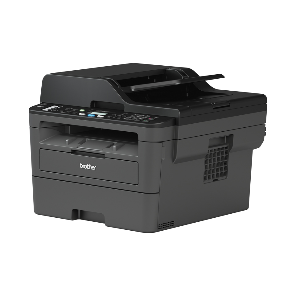 Brother MFC-L2712DW 4-in-1 mono laser printer facing left