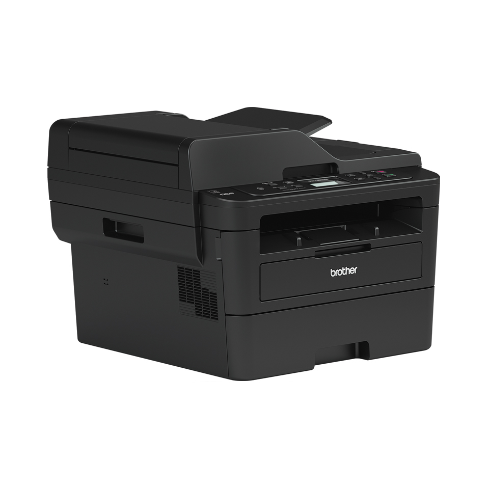 Compact 3-in-1 mono laser printer facing right