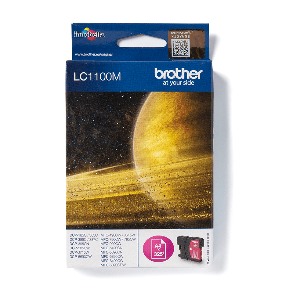 LC1100M Brother genuine ink cartridge pack front image