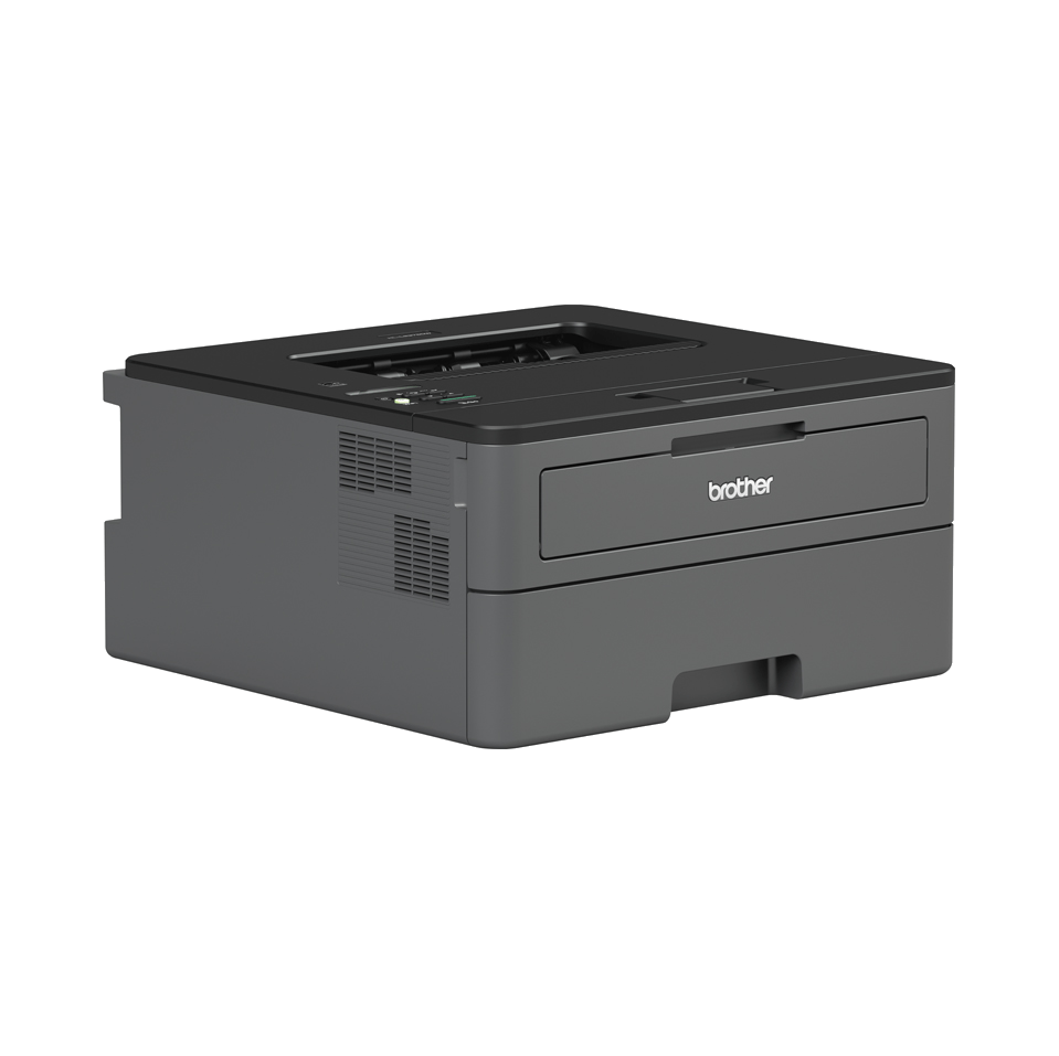 Compact mono laser printer facing right