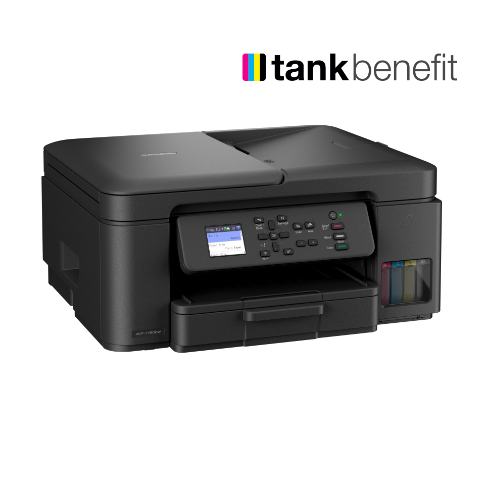 <p>DCP-T780DW met Tankbenefit logo</p>