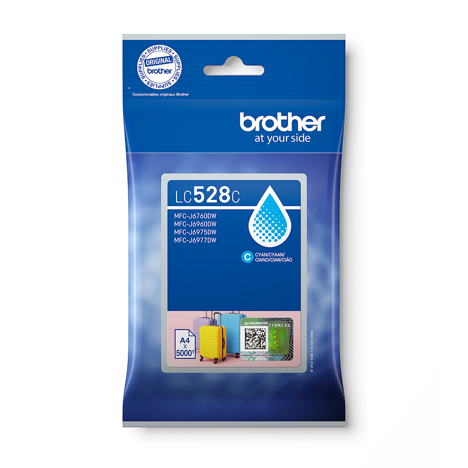 <p>Cyan LC528C inkjet cartridge packaging</p>