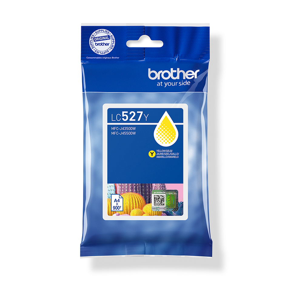 <p>LC527 yellow inkjet printer cartridge packaging</p>