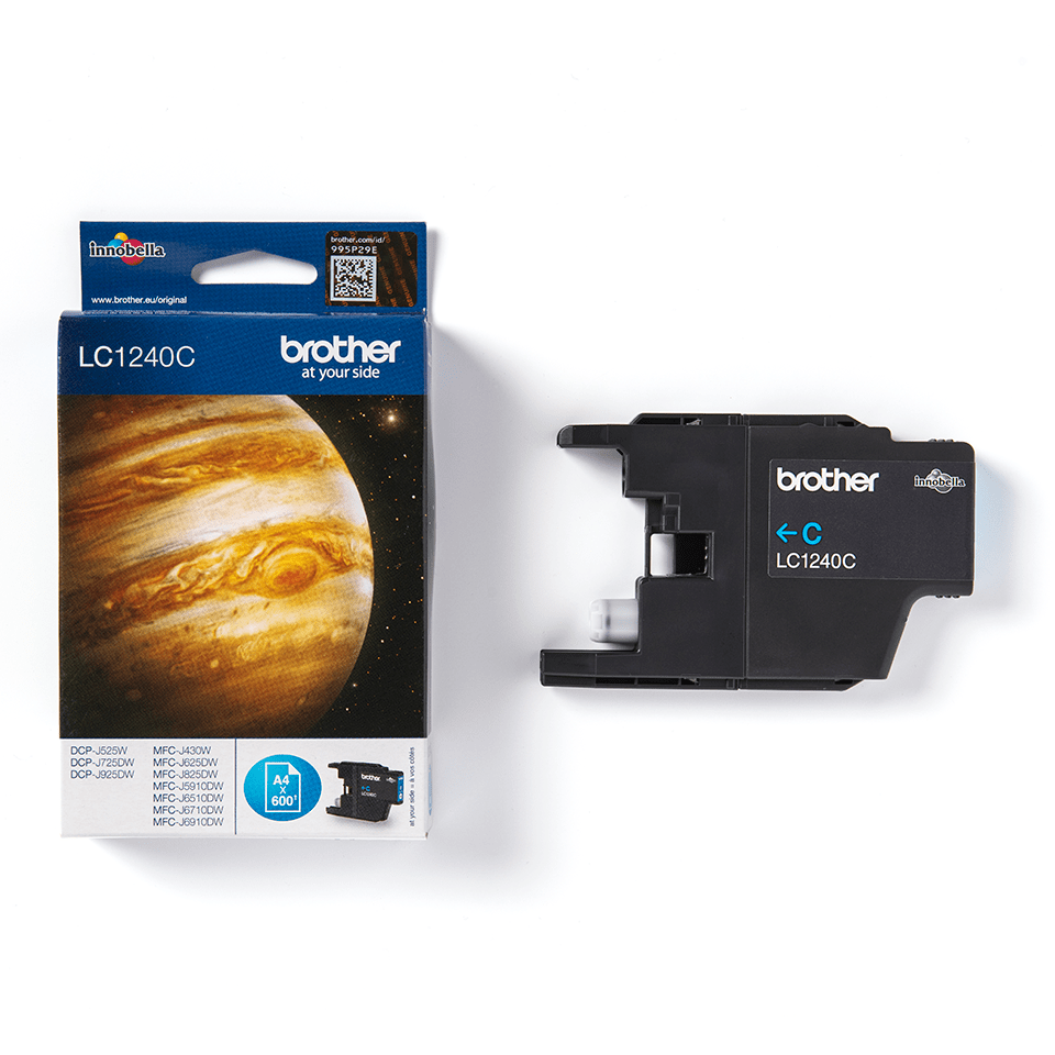 LC1240C Brother genuine ink cartridge and pack image