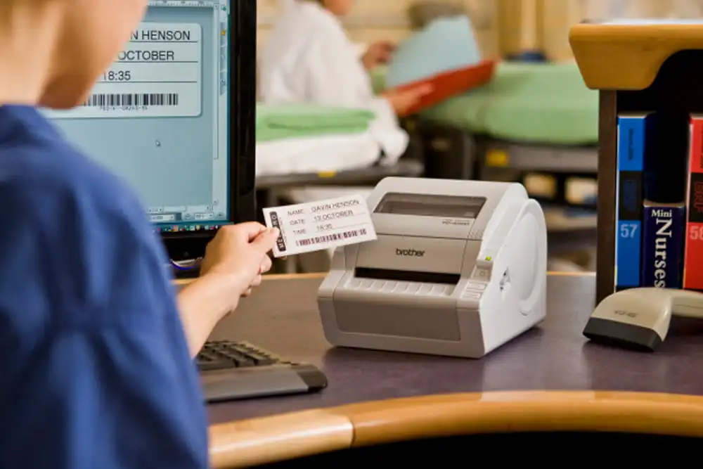 Patient name badge print