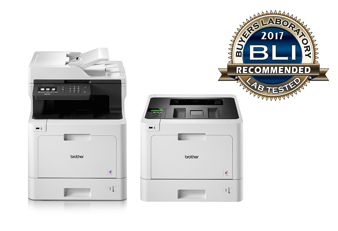 Range of Brother colour laser printers recommended by BLI