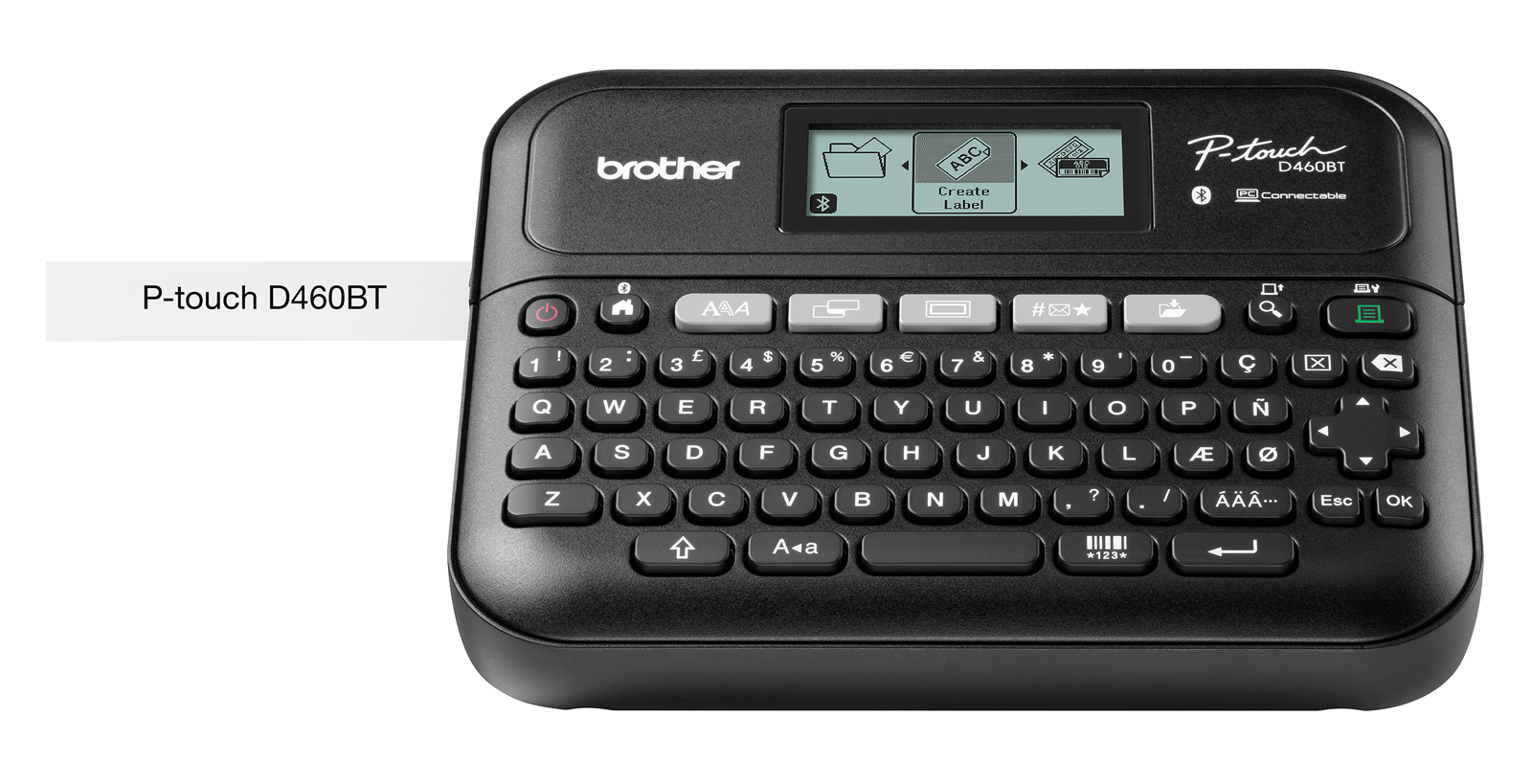Brother PT-D460BT with tape outlet