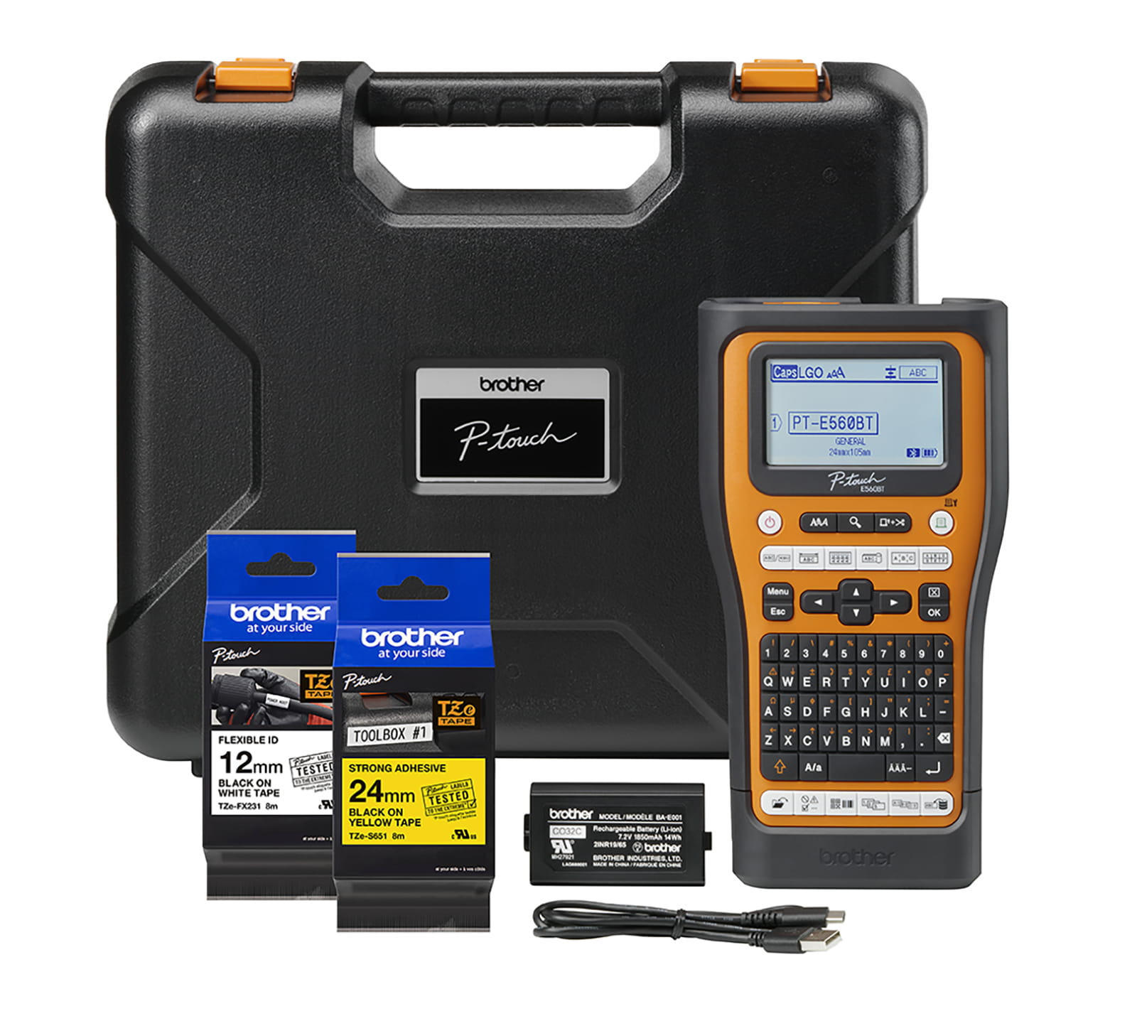 Brother PT-E560BTVP labelling set