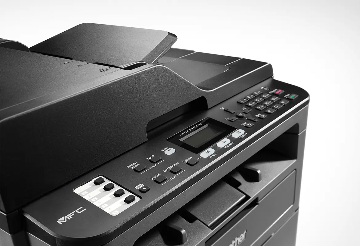 Visor impressora multifunções laser Brother