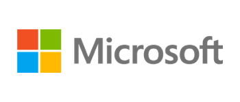 Microsoft logo with transparent background