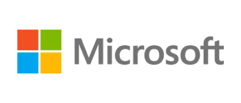 Microsoft logo with transparent background