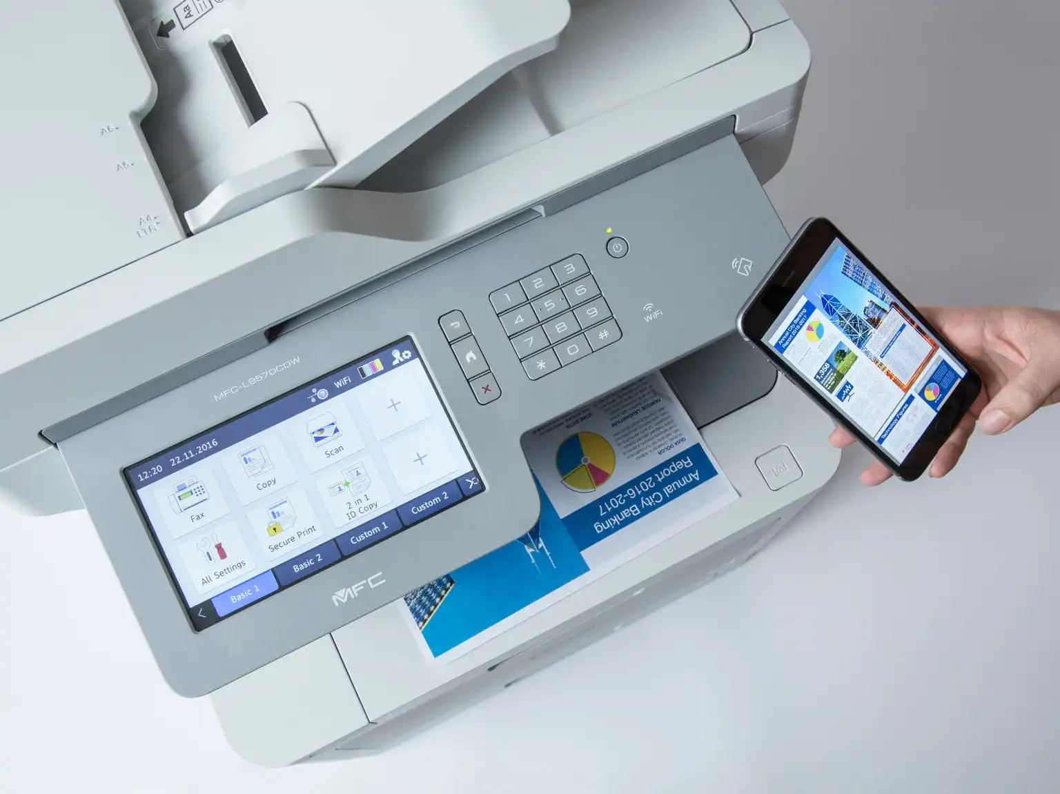 Impressora multifunções laser a cores MFC-L957CDW Brother
