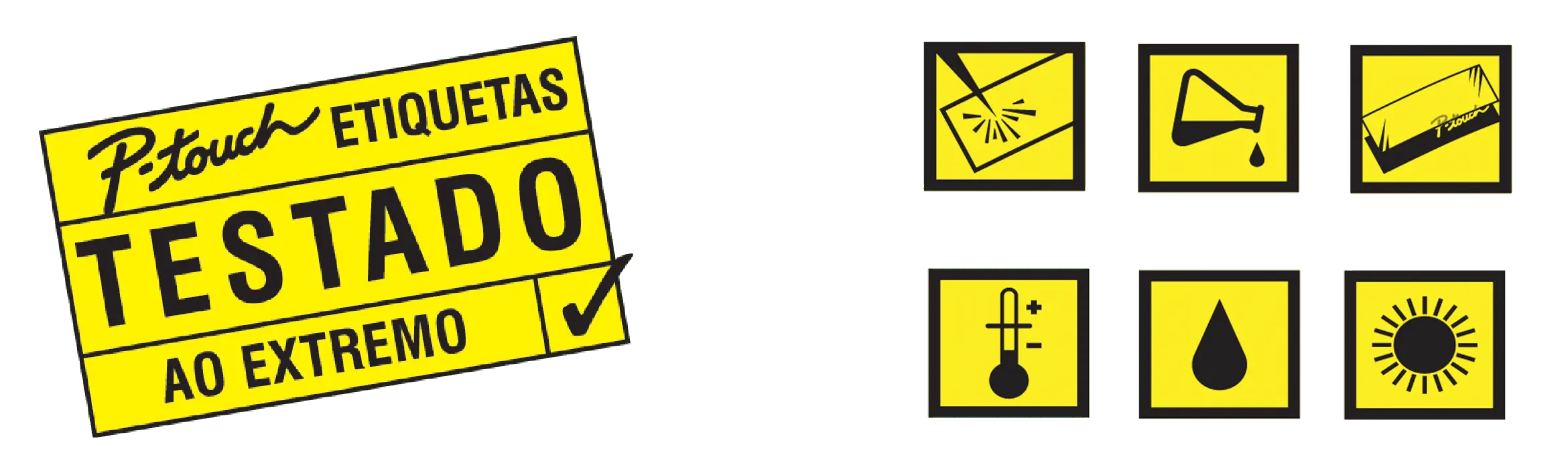 P-Touch Labels. Testado ao extremo