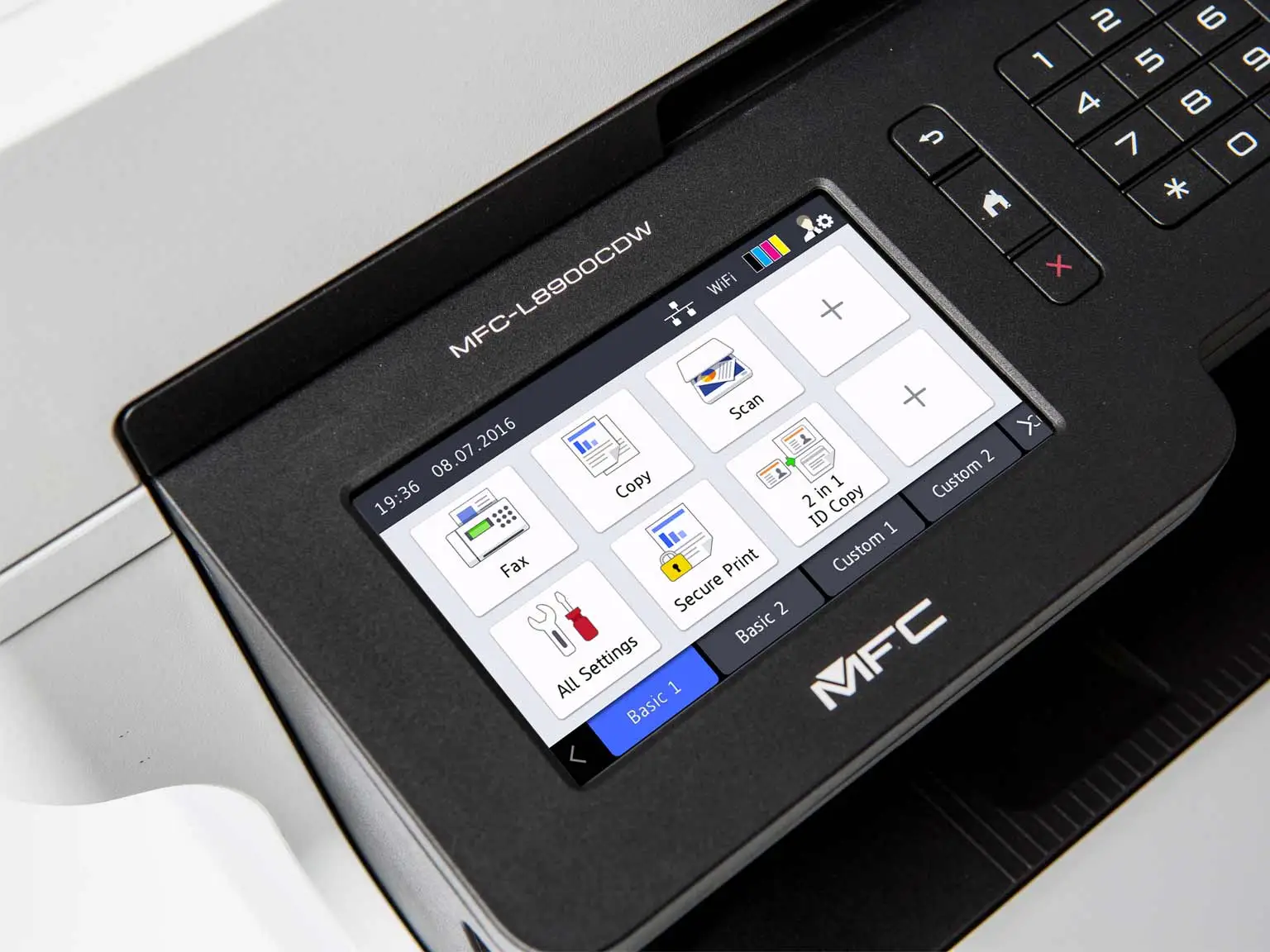 MFC-L8900CDW touch screen