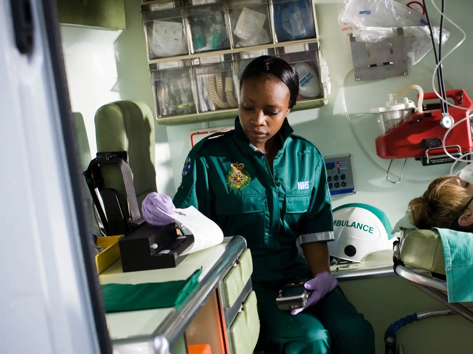 Pj printing document in ambulance