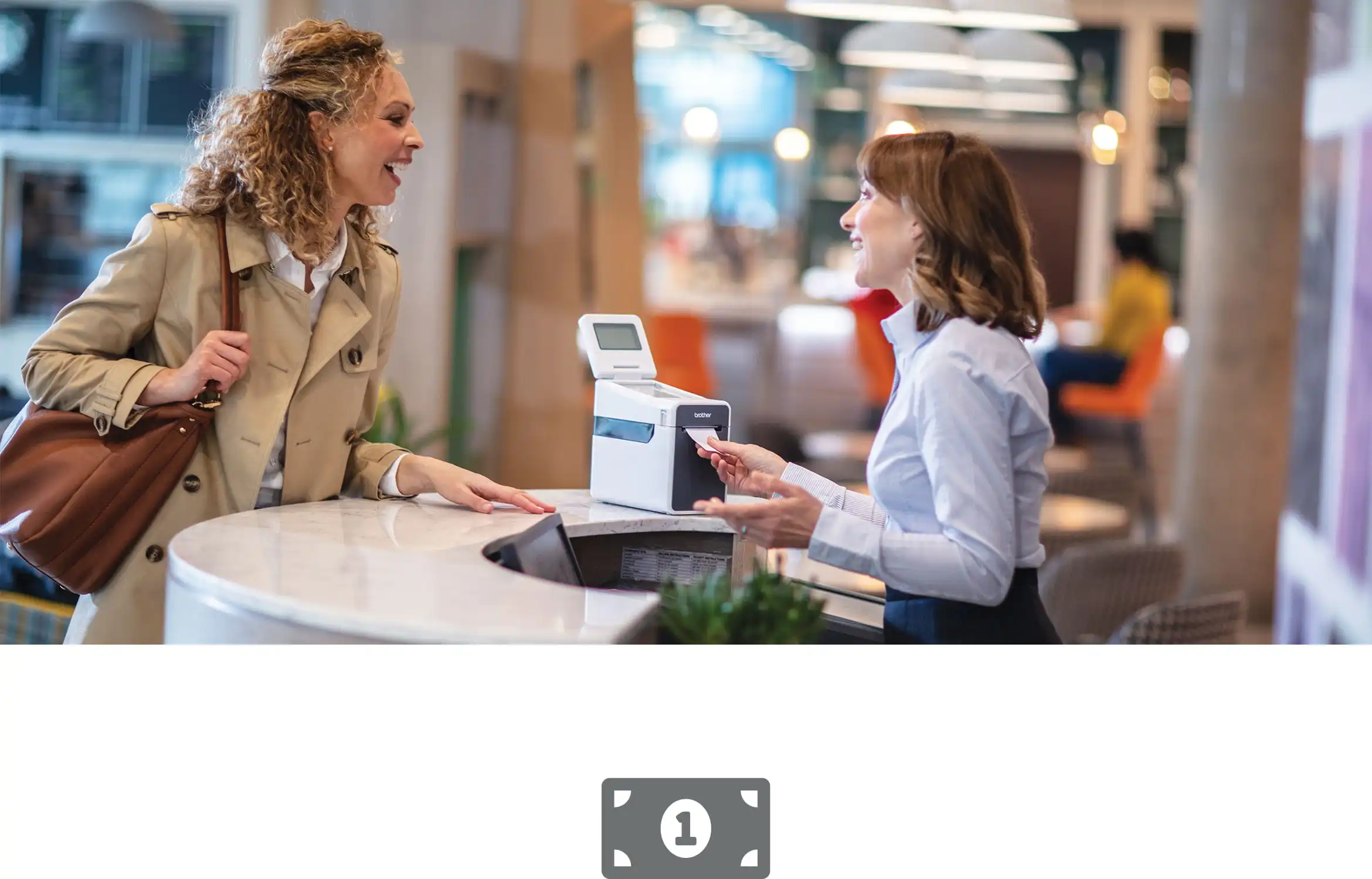 Soluciones de impresión y etiquetado Brother para tickets y recibos en sector retail