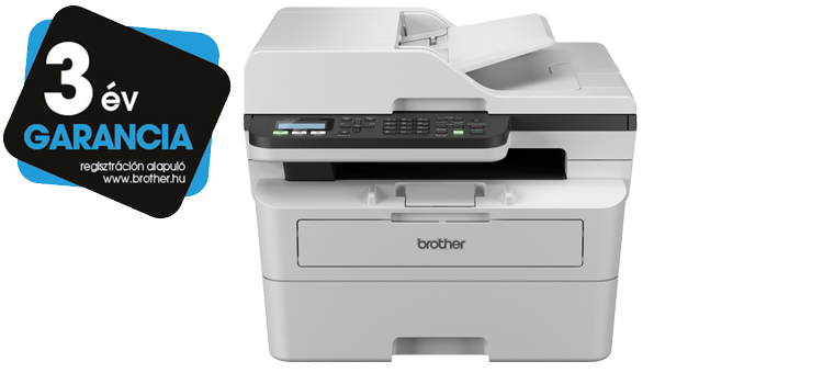 Brother MFC-B7810DW készülék fotó 3 év garancia matricával