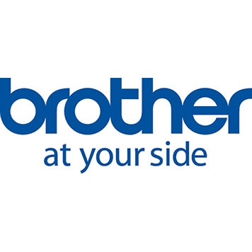 Brother logo in blue white background