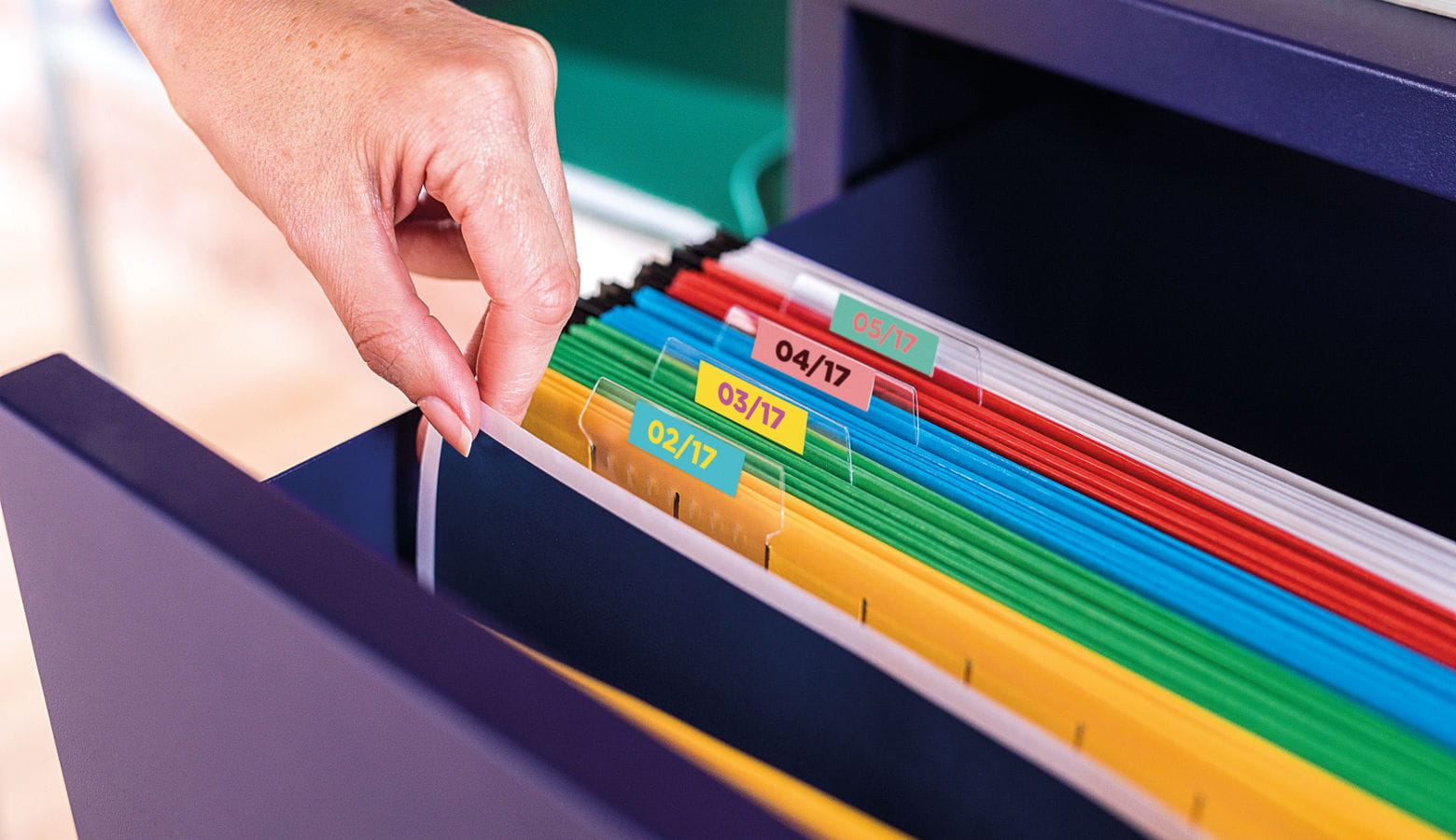 Etiquetas para organização de documentos