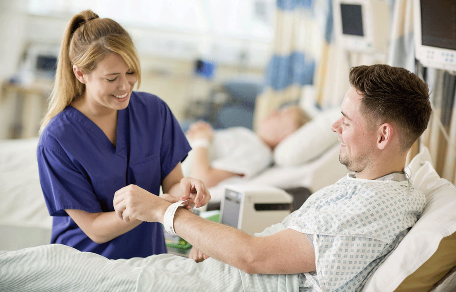 Impresora de etiquetas TD Brother para pulseras de pacientes